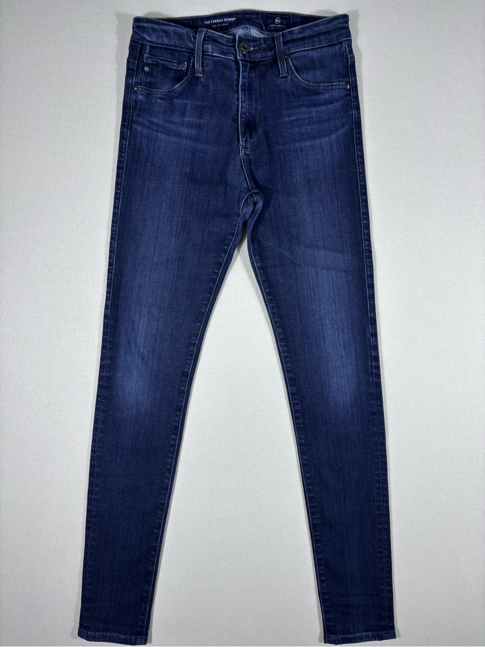 AG Jeans Farrah High Rise Skinny Jeans 26R Brooks Dark Wash Stretch